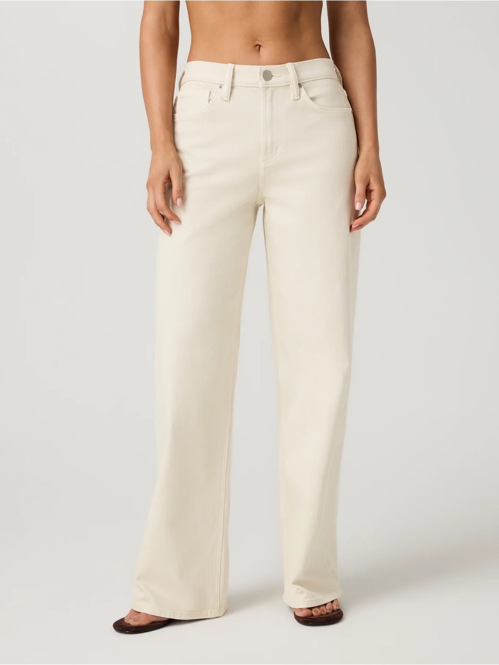 NEW Vuori Vintage Wideleg Jean in Bone Denim